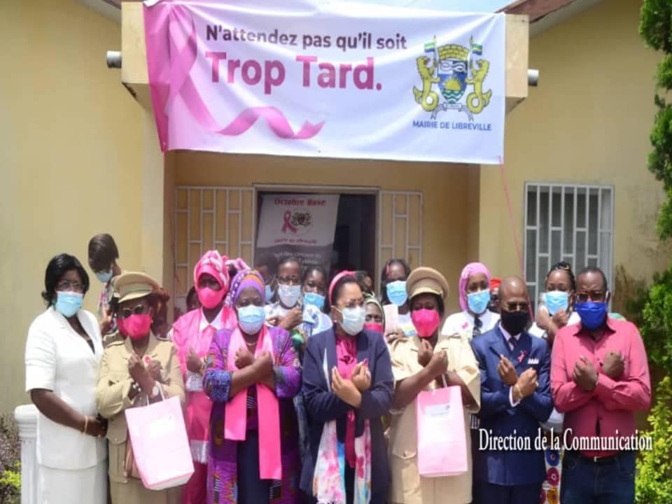 Après l'étape de l'hôtel de Ville, la campagne de sensibilisation relative à la lutte contre les cancers féminins "Octobre Rose -HDV  a continué son parcours