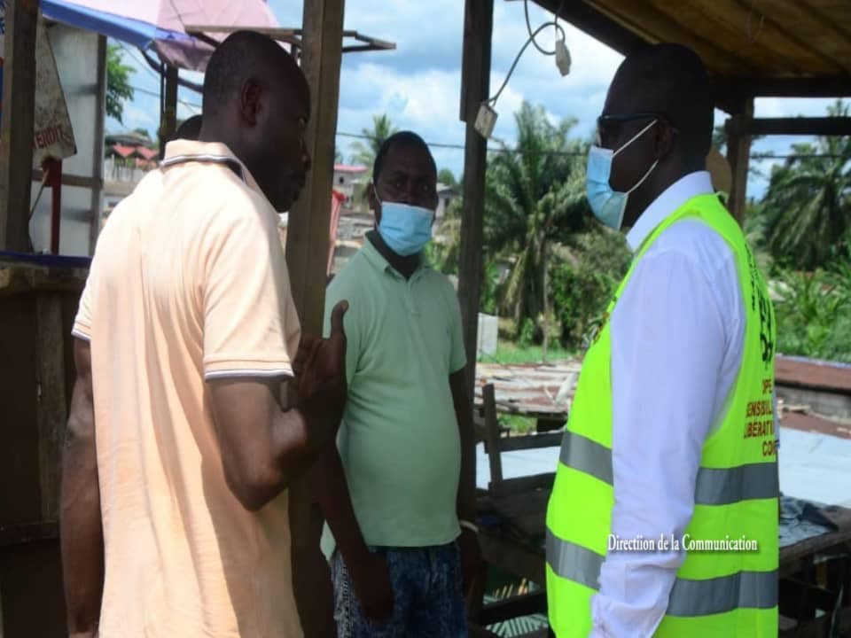 Sur instruction du Maire de Libreville par intérim serge William AKASSAGA OKINDA, une forte délégation municipale conduite par EYENET Leuzin Martial,