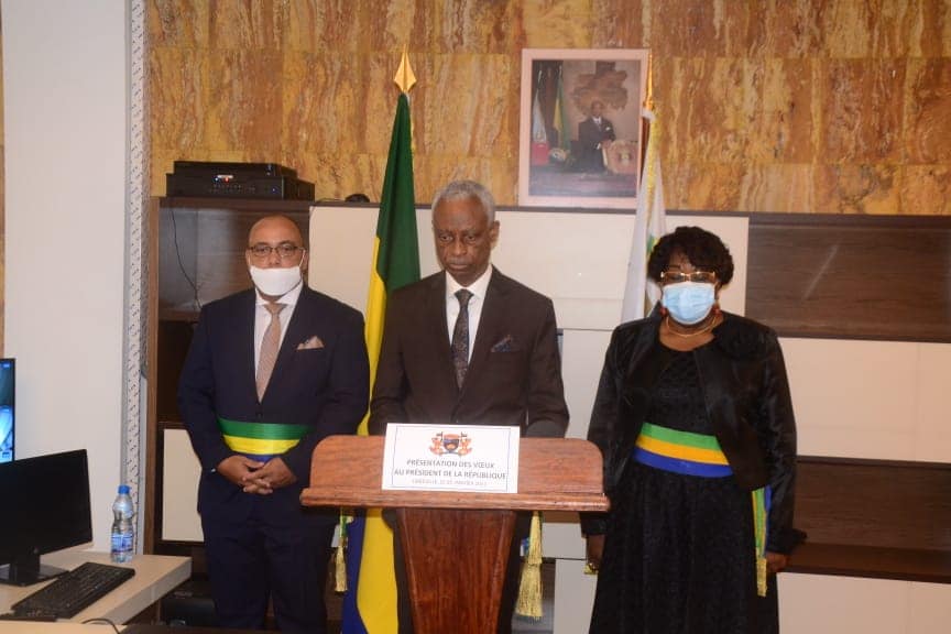 Cérémonie de présentation des voeux de nouvel an au Président de la République, Chef de l'État, Son Excellence Ali BONGO ONDIMBA