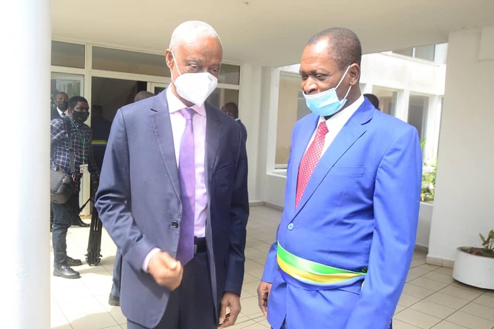 Sur invitation du Président du Conseil Economique Social et Environemental, René NDEMEZO OBIANG, aux  cotés  du Premier Ministre chef du Gouvernement Rose Christiane OSSOUKA RAPONDA