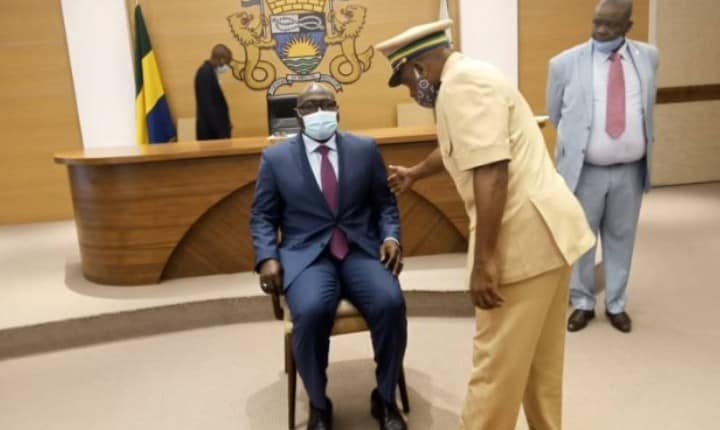 Cérémonie d'installation du Cinquième Adjoint au Maire de la Commune de Libreville Issa MALAM SALATOU, élu le 24 Février dernier.