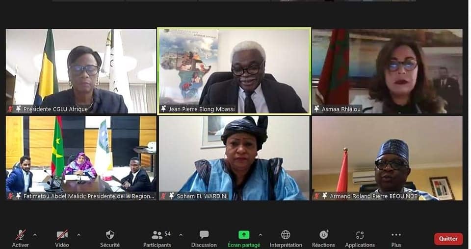 Madame Christine Mba Ndutume Mihindou a participé à l'ouverture de la 26ème session du Comité Exécutif de CGLU Afrique.