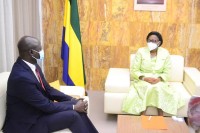 Le Maire de Libreville Madame Christine Mba Ndutume Mihindou a reçu ce jour, le Représentant d'#ERAMET #Gabon M. Loïs Tamalgolo.